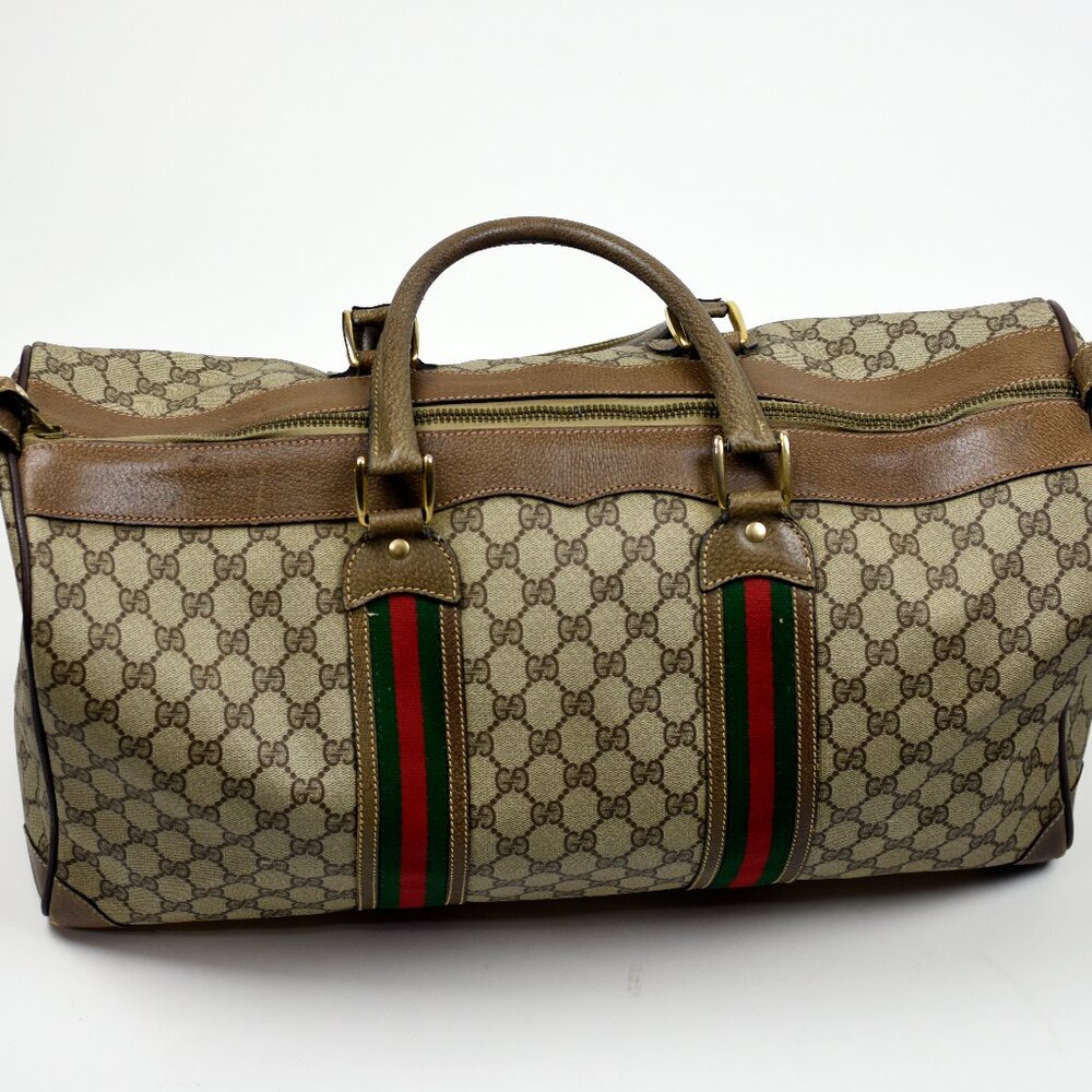 GUCCI Sherry Line Boston Bag (Small Duffle)